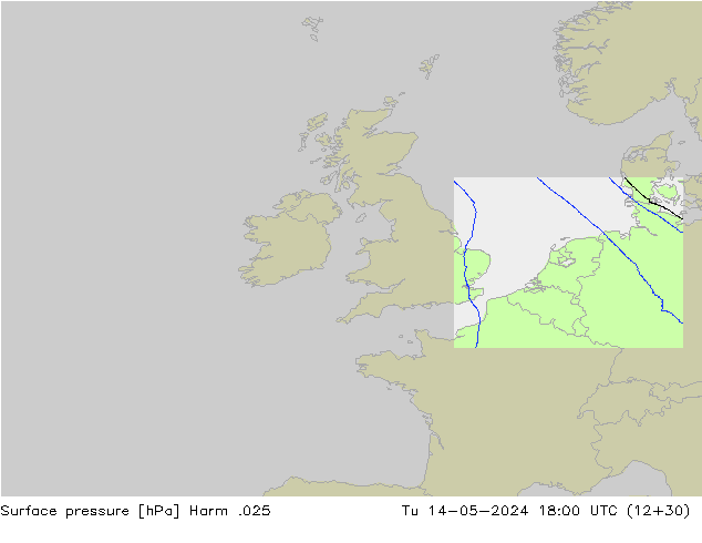 Surface pressure Harm .025 Tu 14.05.2024 18 UTC