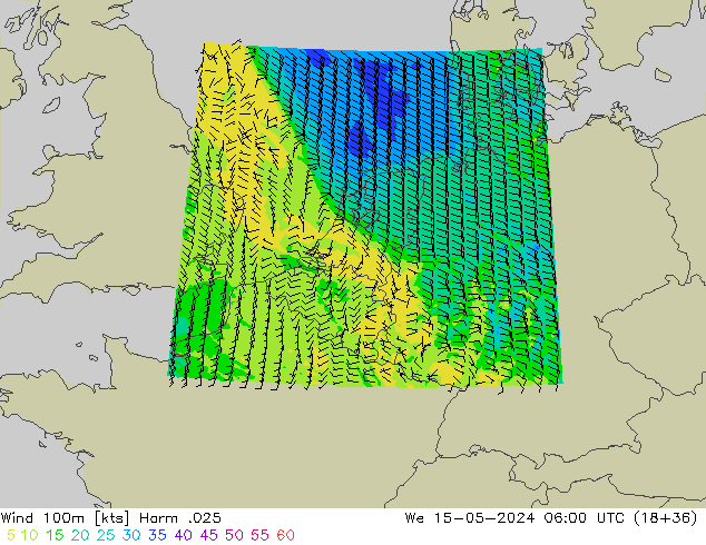 Wind 100m Harm .025 We 15.05.2024 06 UTC