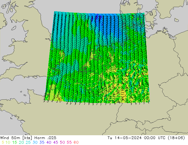 风 50 米 Harm .025 星期二 14.05.2024 00 UTC