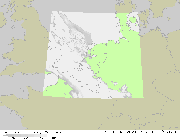 Bewolking (Middelb.) Harm .025 wo 15.05.2024 06 UTC