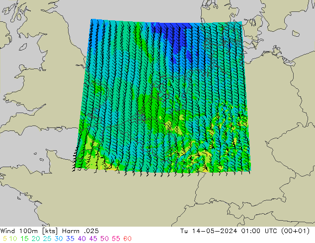 风 100m Harm .025 星期二 14.05.2024 01 UTC