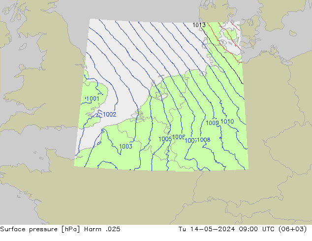 Presión superficial Harm .025 mar 14.05.2024 09 UTC