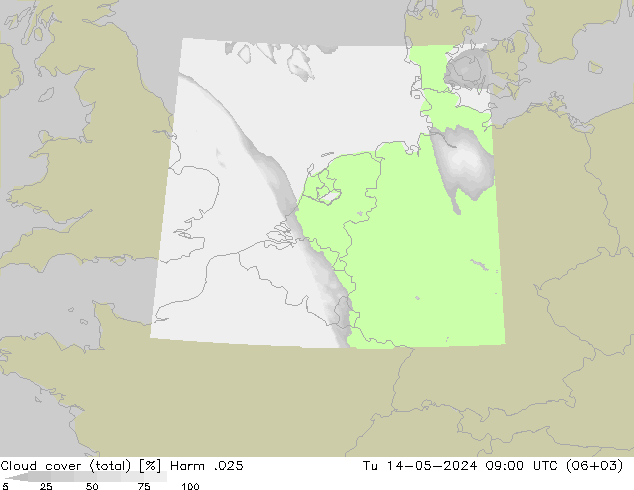 Nubes (total) Harm .025 mar 14.05.2024 09 UTC