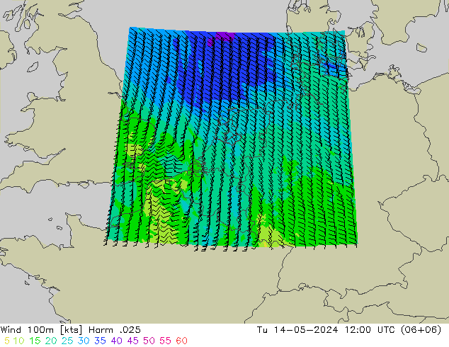 Wind 100m Harm .025 Di 14.05.2024 12 UTC