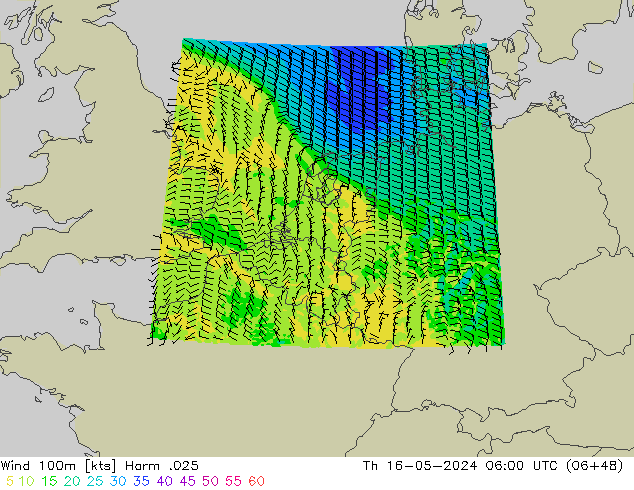 风 100m Harm .025 星期四 16.05.2024 06 UTC