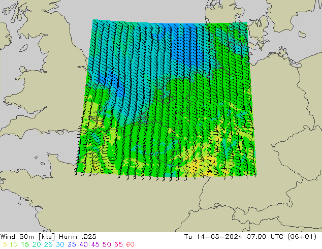 风 50 米 Harm .025 星期二 14.05.2024 07 UTC