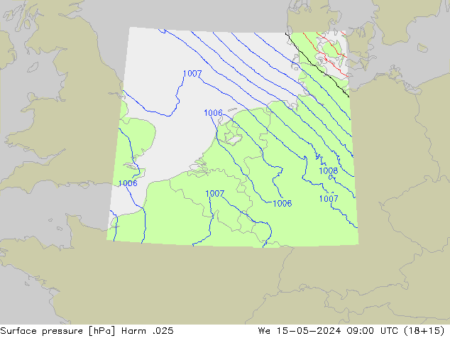 Luchtdruk (Grond) Harm .025 wo 15.05.2024 09 UTC