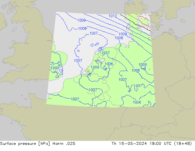Luchtdruk (Grond) Harm .025 do 16.05.2024 18 UTC