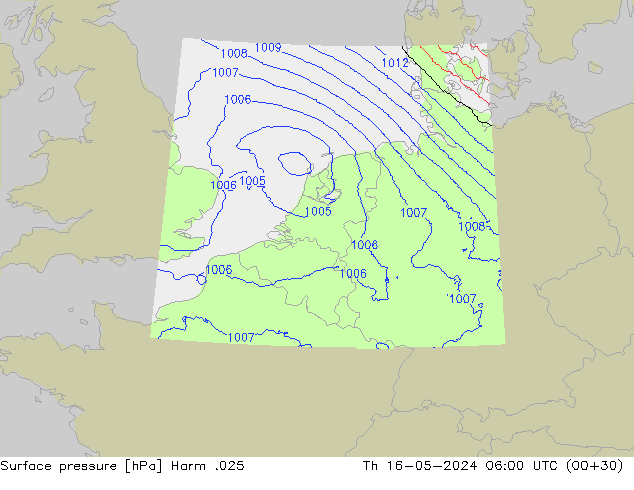 Luchtdruk (Grond) Harm .025 do 16.05.2024 06 UTC