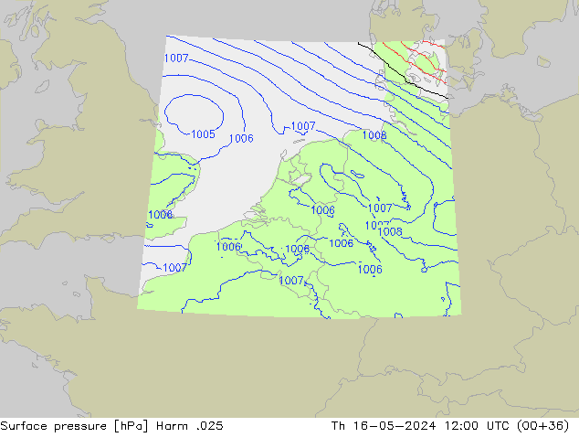 Luchtdruk (Grond) Harm .025 do 16.05.2024 12 UTC