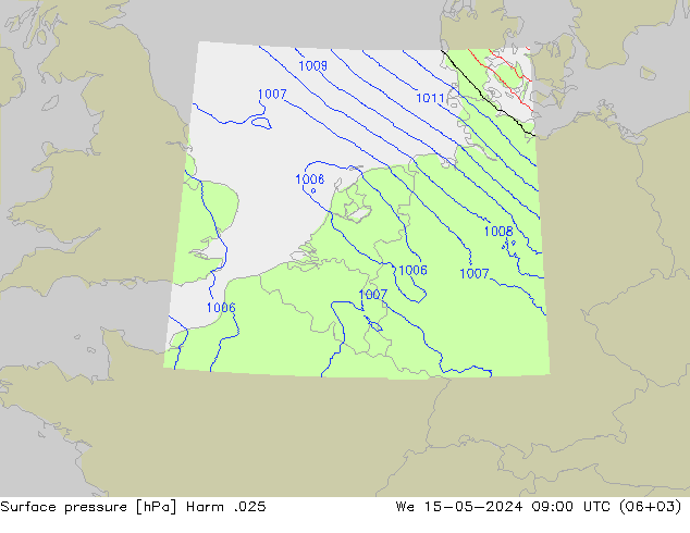 Luchtdruk (Grond) Harm .025 wo 15.05.2024 09 UTC