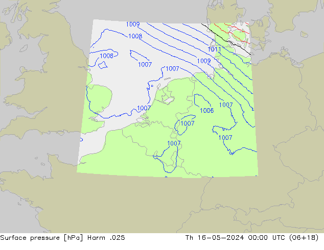Luchtdruk (Grond) Harm .025 do 16.05.2024 00 UTC