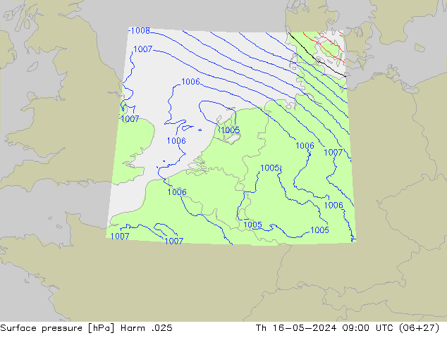 Luchtdruk (Grond) Harm .025 do 16.05.2024 09 UTC