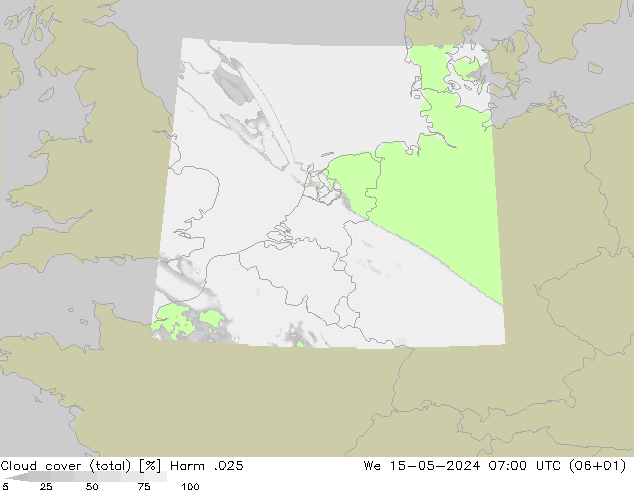 Nubes (total) Harm .025 mié 15.05.2024 07 UTC