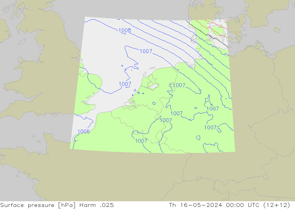 Surface pressure Harm .025 Th 16.05.2024 00 UTC