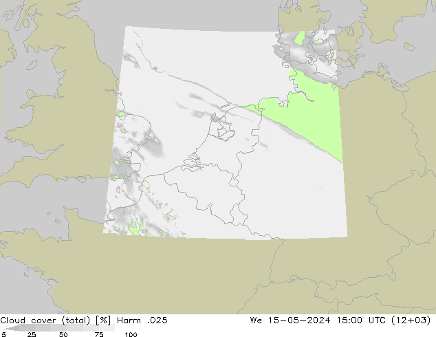 Nubes (total) Harm .025 mié 15.05.2024 15 UTC