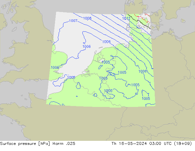 Atmosférický tlak Harm .025 Čt 16.05.2024 03 UTC
