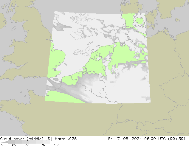 Bewolking (Middelb.) Harm .025 vr 17.05.2024 06 UTC