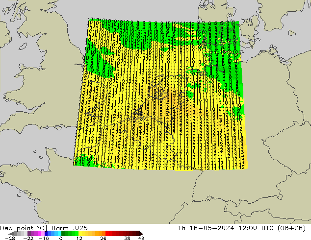 露点 Harm .025 星期四 16.05.2024 12 UTC