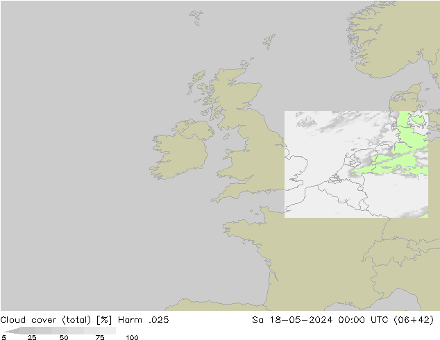Nubes (total) Harm .025 sáb 18.05.2024 00 UTC