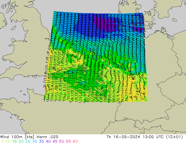 wiatr 100m Harm .025 czw. 16.05.2024 13 UTC