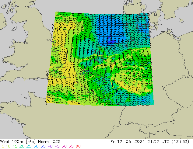 Wind 100m Harm .025 Fr 17.05.2024 21 UTC