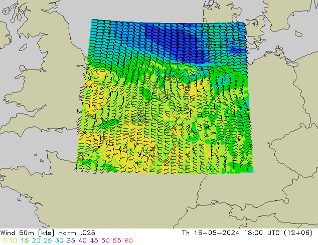 Wind 50m Harm .025 Th 16.05.2024 18 UTC