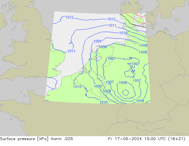 приземное давление Harm .025 пт 17.05.2024 15 UTC