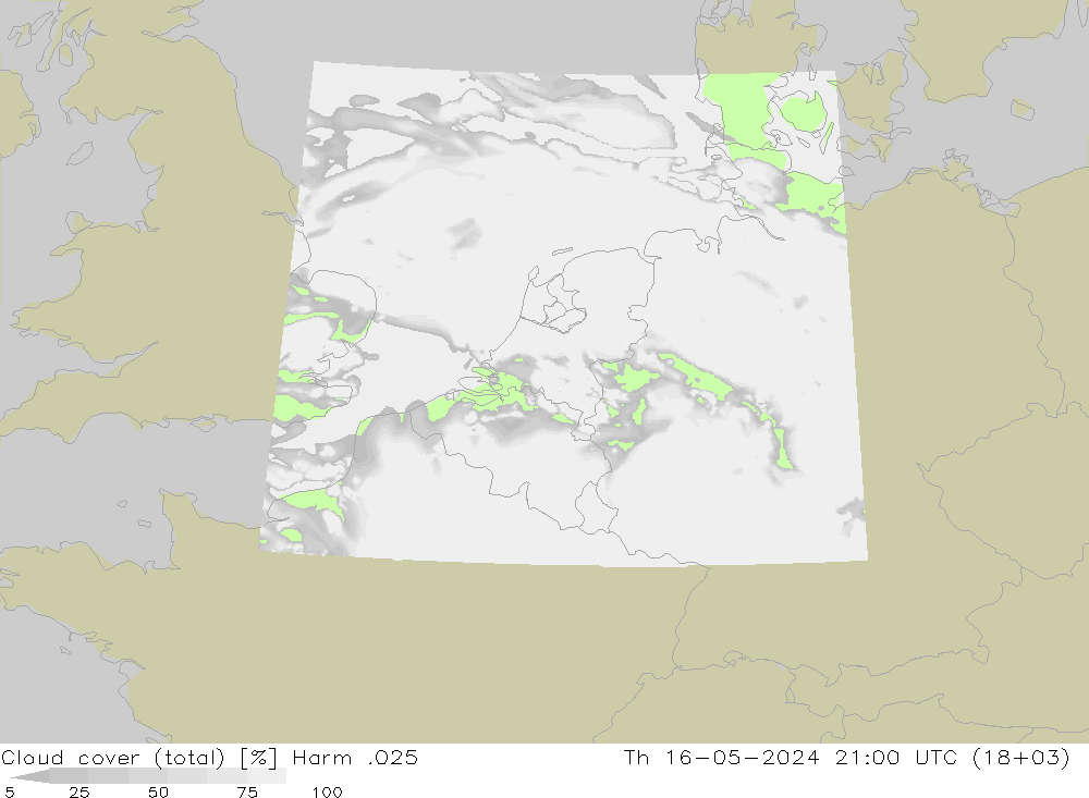 Nubes (total) Harm .025 jue 16.05.2024 21 UTC