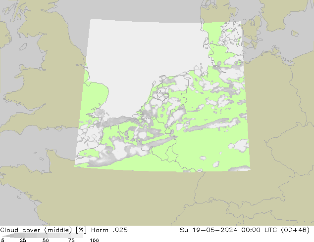 Bewolking (Middelb.) Harm .025 zo 19.05.2024 00 UTC
