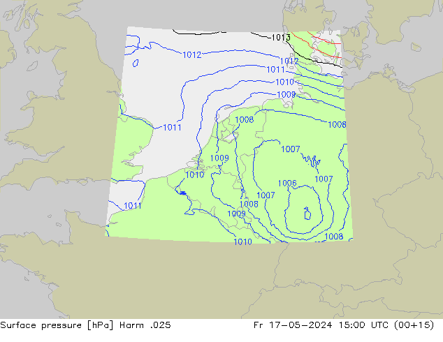 Surface pressure Harm .025 Fr 17.05.2024 15 UTC