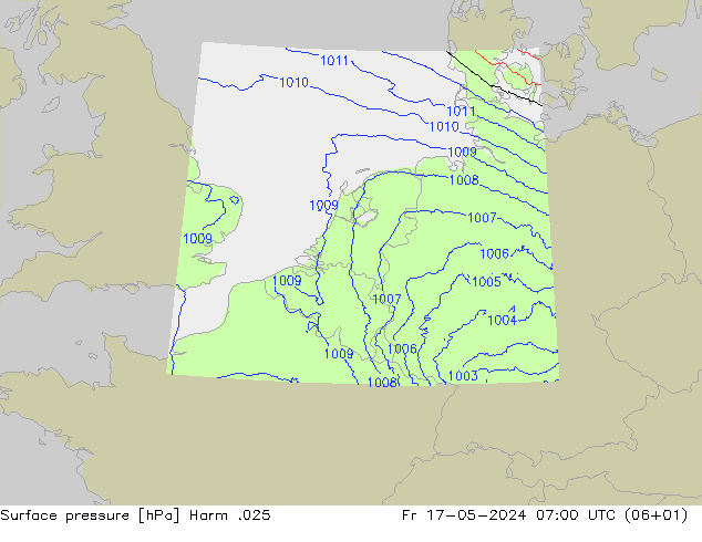 Luchtdruk (Grond) Harm .025 vr 17.05.2024 07 UTC