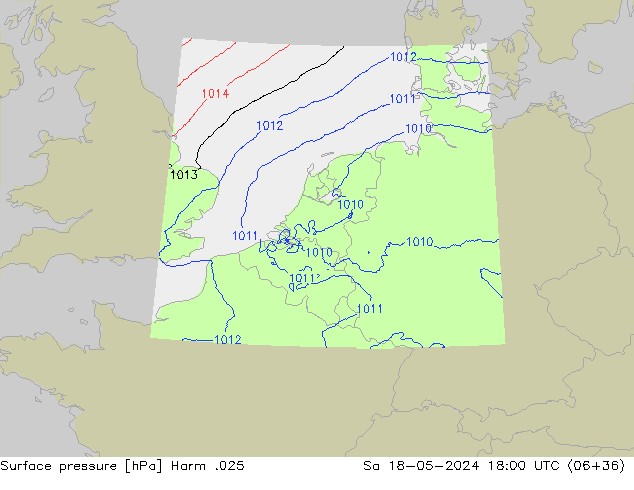 Luchtdruk (Grond) Harm .025 za 18.05.2024 18 UTC