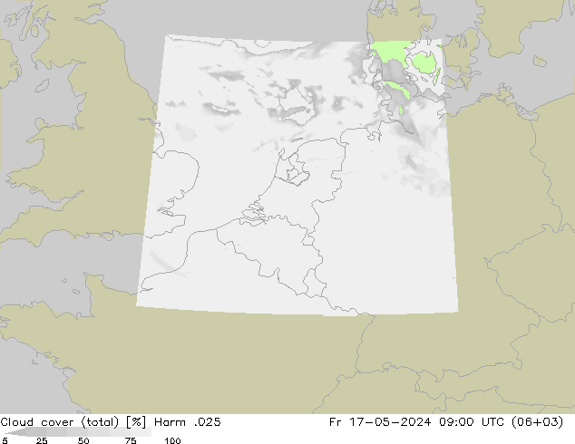 Nubes (total) Harm .025 vie 17.05.2024 09 UTC