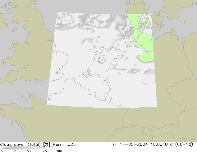 Wolken (gesamt) Harm .025 Fr 17.05.2024 18 UTC