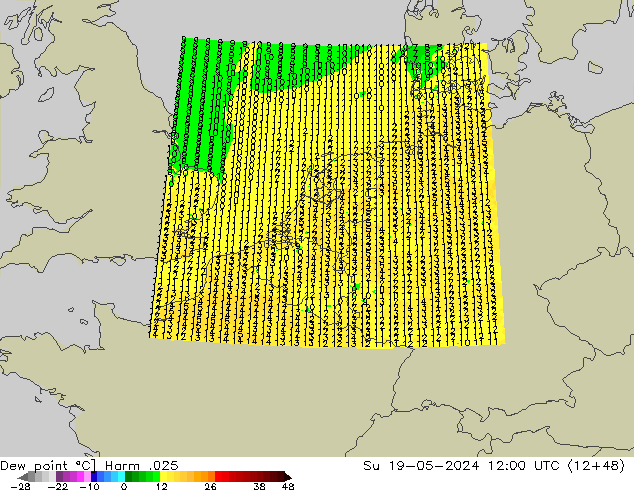 Dew point Harm .025 Su 19.05.2024 12 UTC