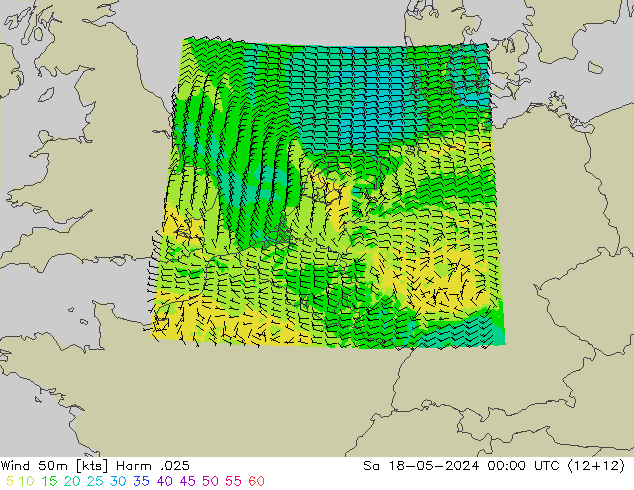 ветер 50 m Harm .025 сб 18.05.2024 00 UTC
