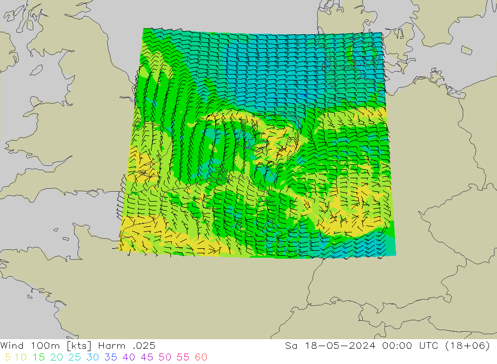 Wind 100m Harm .025 Sa 18.05.2024 00 UTC
