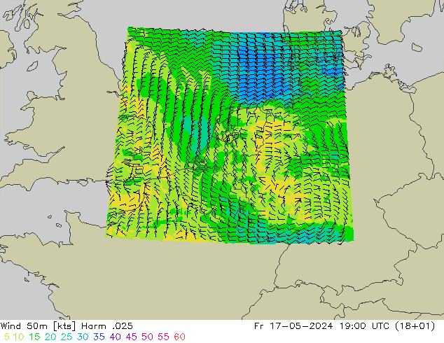 Wind 50m Harm .025 Fr 17.05.2024 19 UTC