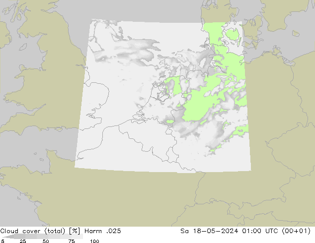 nuvens (total) Harm .025 Sáb 18.05.2024 01 UTC