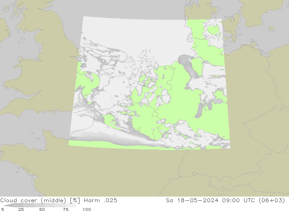 Wolken (mittel) Harm .025 Sa 18.05.2024 09 UTC