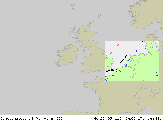 Surface pressure Harm .025 Mo 20.05.2024 06 UTC