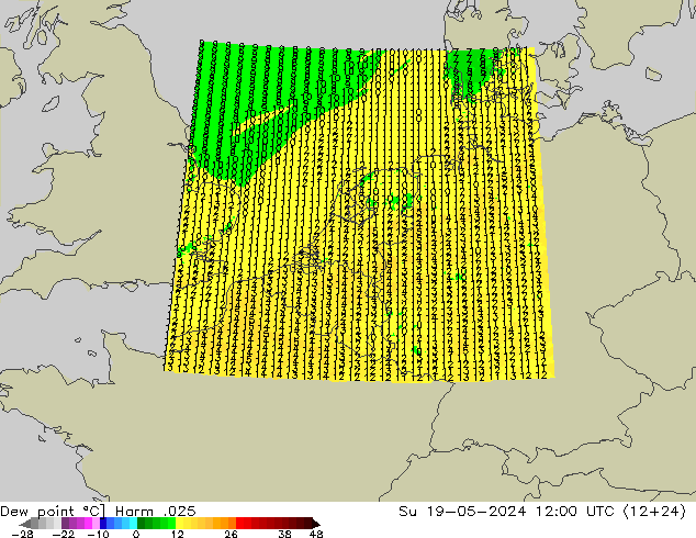 Dew point Harm .025 Su 19.05.2024 12 UTC