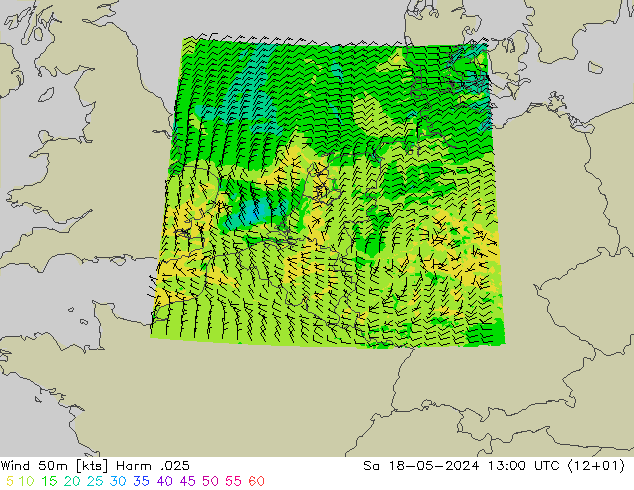 Wind 50m Harm .025 Sa 18.05.2024 13 UTC