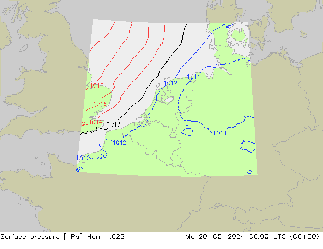 Surface pressure Harm .025 Mo 20.05.2024 06 UTC