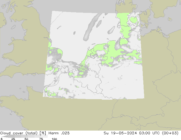 Nubi (totali) Harm .025 dom 19.05.2024 03 UTC