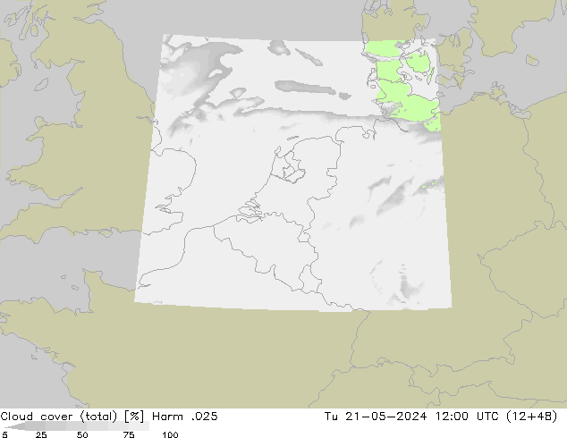 Nubes (total) Harm .025 mar 21.05.2024 12 UTC