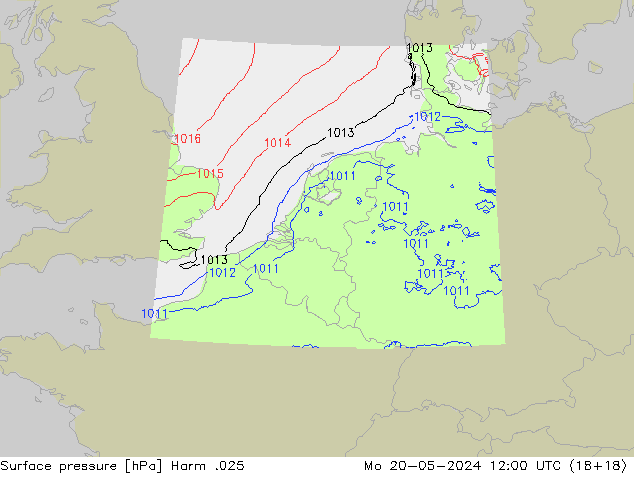 Luchtdruk (Grond) Harm .025 ma 20.05.2024 12 UTC
