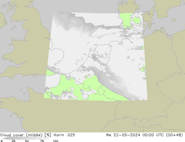 Nubes medias Harm .025 mié 22.05.2024 00 UTC