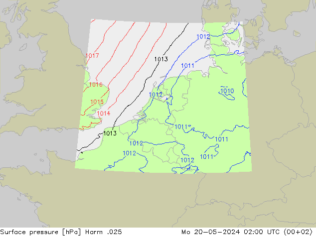 Luchtdruk (Grond) Harm .025 ma 20.05.2024 02 UTC